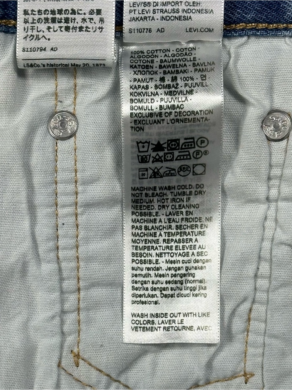 Levi's 501 Light Blue Distressed Denim Jean Shorts - Picture 8 of 9